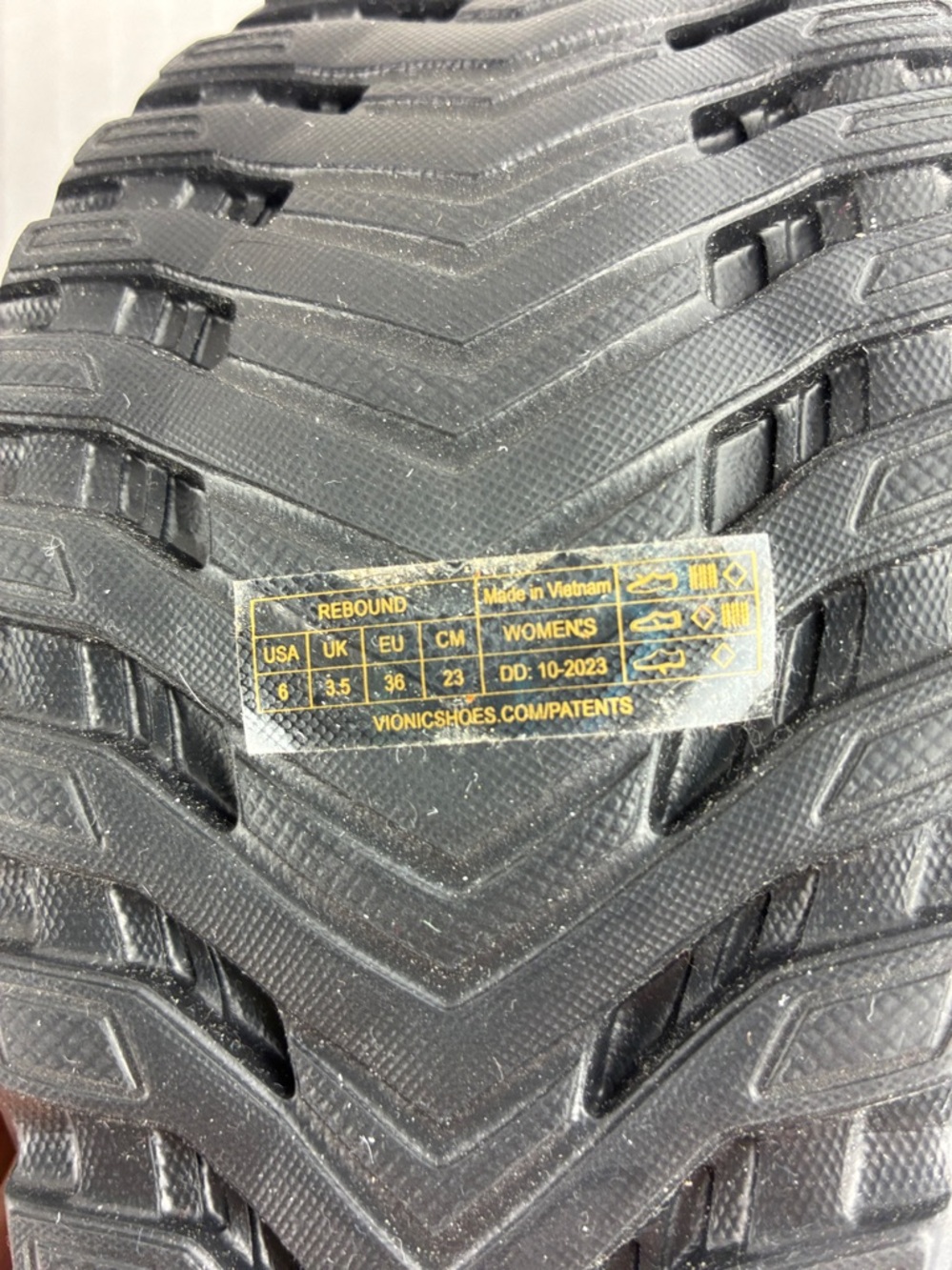 Vionic Rebound Black Slide Sandals Women’s Size 6 Orthotic Comfort Like New - Picture 5 of 9